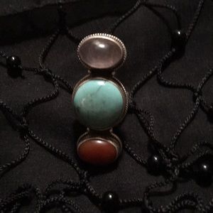 925 ring three stones